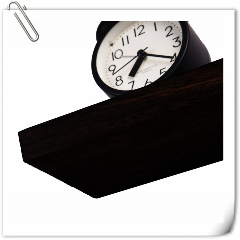 Marquies 4 Piece Solid Wood Floating Shelf, Black