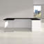 Bureau de direction en U avec piédestal réversible Glidden-2004321741