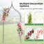 Tonnelle de jardin 2 pièces avec barres transversales latérales Costway