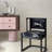 Black Solid back side Chair(Set of 2)