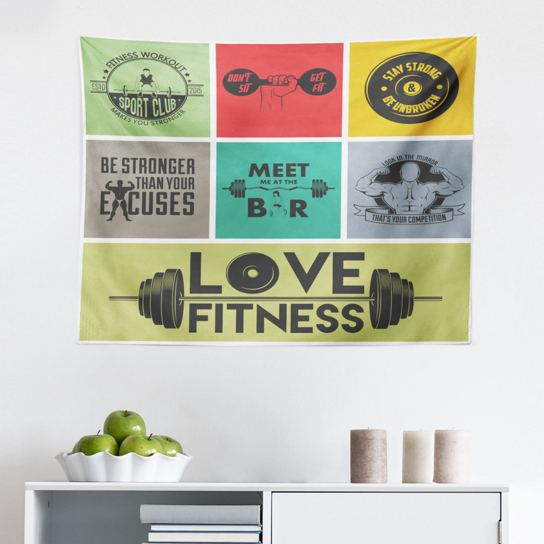 Tapisserie Get Fit Aktiv Gesund