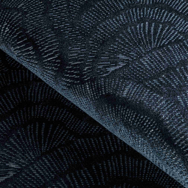 Trad Nouveau Panache Velvet Fabric, Ink