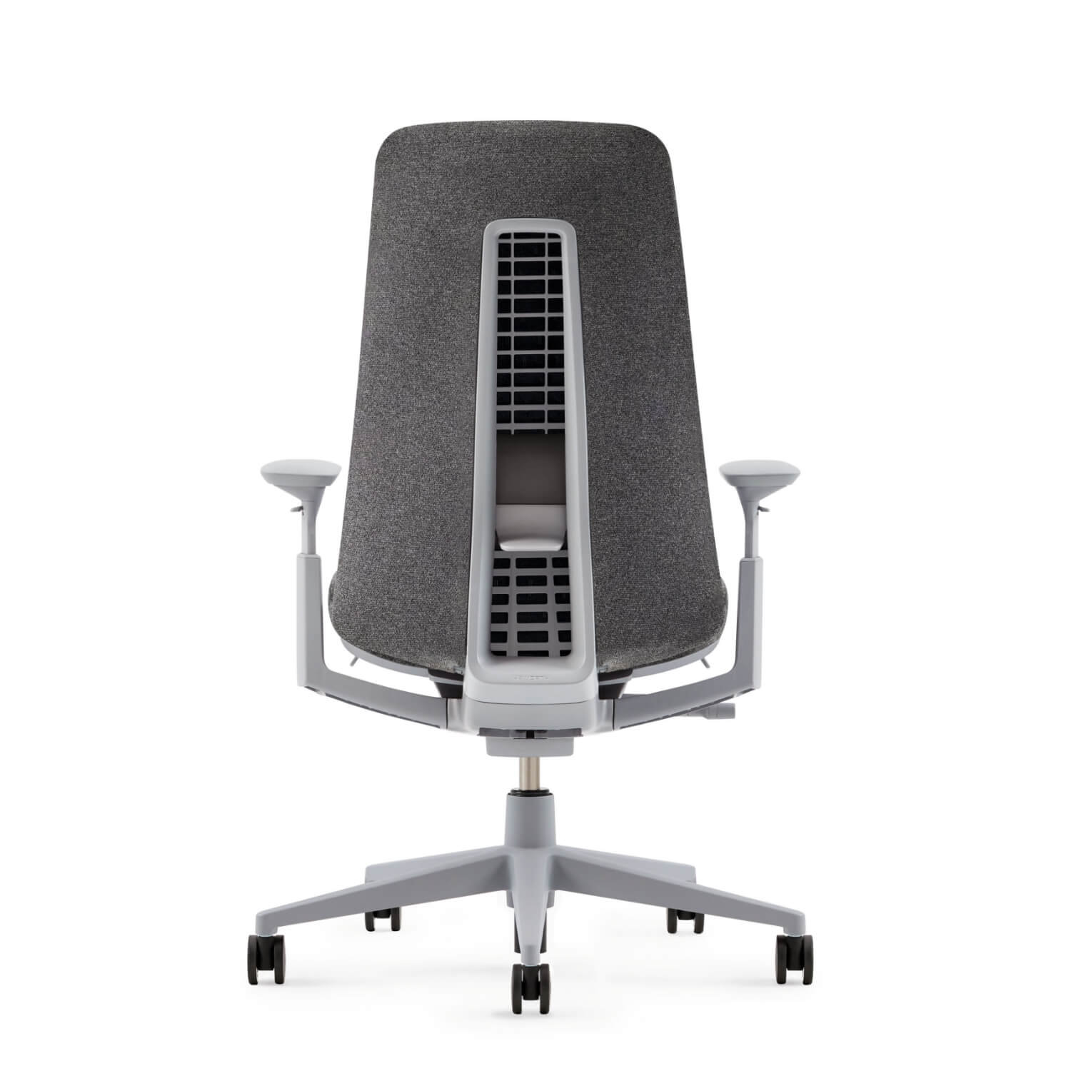 Fern Office Chair with Lumbar Support, Yes, Heathered Gray