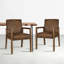 Chaise avec accoudoirs en brun-275107407-275107376-318128649