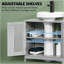 Organisateur de rangement de salle de bain, armoire de salle de bain, meuble de rangement sous piédestal-68127636