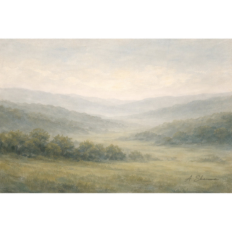 Art mural sur toile Silver Meadow, L 20 po x H 20 po x P 1,5 po