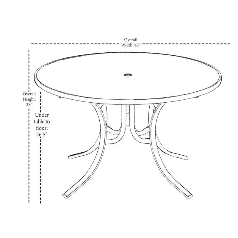Table de salle à manger Hiranur, gris