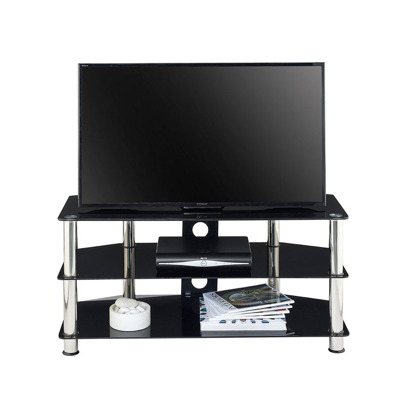 Ile D' Anticosti  TV Stand for TVs up to 43", Black Chrome