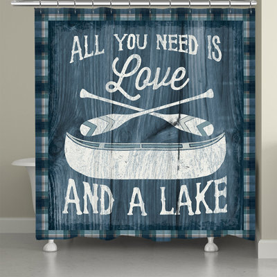 Rideau de douche Up North Lake Love