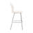 Mirano White Faux Leather And Brushed Stainless Steel 26" Counter Stool-744249256