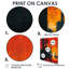 Décoration murale «Red Orange Industrial Industrial Landscape II - Factories»-106122775-106122780