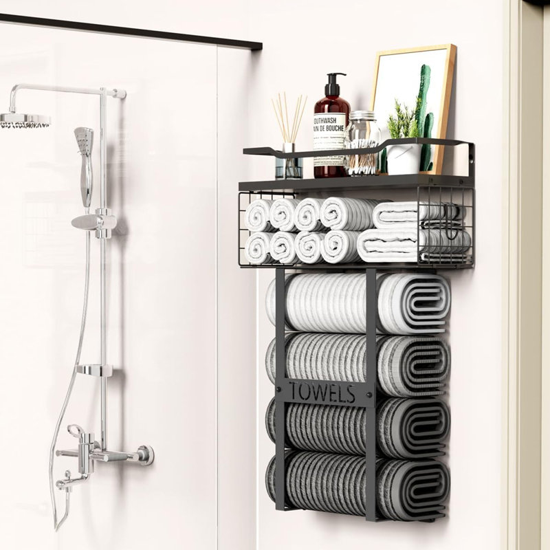 Towel Racks for Bathroom, Towel Stand, Black