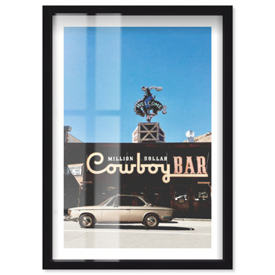 Million Dollar Cowboy in colour Shadowbox Print by Notoriart