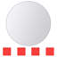 Landry Mirror Tiles Round Glass-91637273