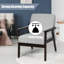 Fauteuil en lin l 23 po Janyce-795444100