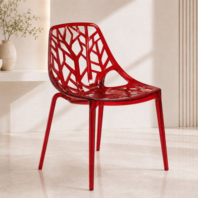 Chaise de salle à manger empilable légère pour l'intérieur et l'extérieur Edgington