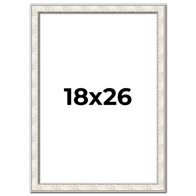 Silver Solid Wood Single Picture Frame, 18" W x 26" H
