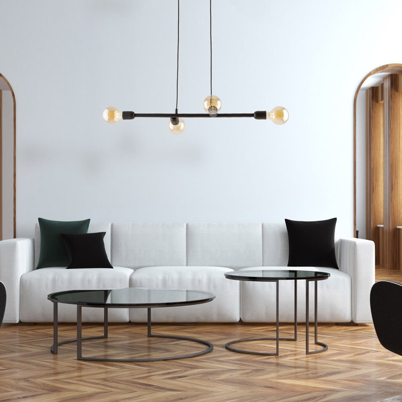 Antwaun 4 - Light Stainless Steel Kitchen Island Pendant