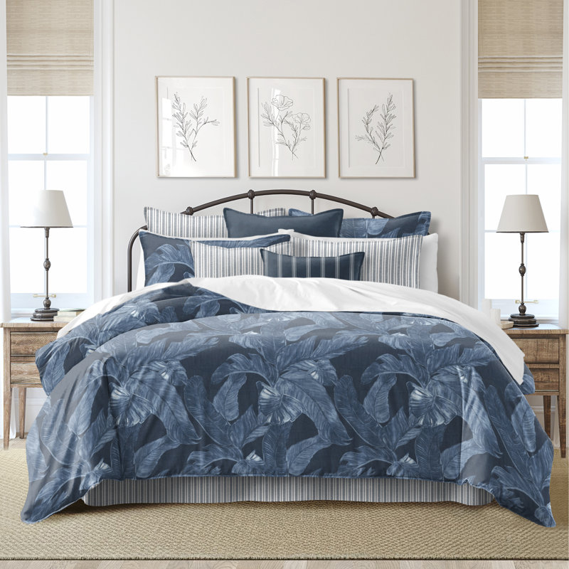 Palomino Denim Cotton Duvet Cover Set, California King Duvet Cover + 7 Additional Pieces