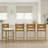 Barrymore Counter Height Or Bar Height Rubberwood Barstool With Fabric Seat - Set Of 4-709897681-709897694-709897682