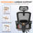 Hermann High Back Ergonomic Computer Chair 3D Adjustable Lumbar Support Comfy Breathable Reclining Mesh Hermann 3D Agjustable Headrest With Footrest Upgraded Linkage Armrest-1848070037