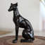 Novica Handmade Watch Dog Aluminum Statuette