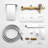 1 Handle Bathroom Waterfall Faucet with Diverter-64612698