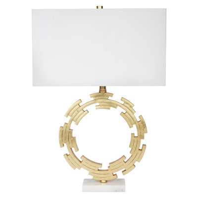 Gold Leaf Metal Lori Table Lamp