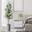 Arbre artificiel dans un pot de fleurs moderne, décoration d'arbre en soie d'olivier artificiel (pot et arbre)-407143838-424482374