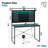 39'' Computer Desk With Hutch and Pegboard, Home office Desks with Power Outlet, Gaming Desks with LED Light and Hooks-898350343
