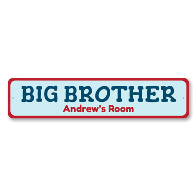 Plaque en aluminium Big Brothers Room