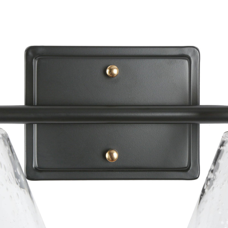 Meuble-lavabo moderne à 2 lumières à intensité variable dorée