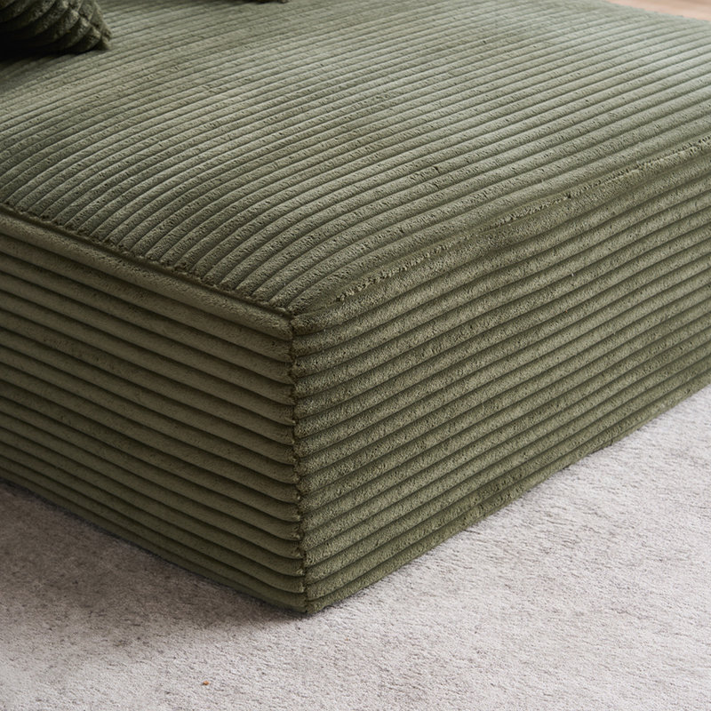 Chaise longue surdimensionnée pour le salon, Vert