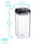 Argon Tableware - Food Storage Containers with Flip Lock Lid - Set of 6-69691710-69691709