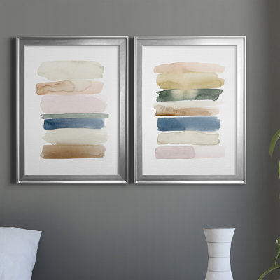 "Faint Swatches I" Painting Print Set 