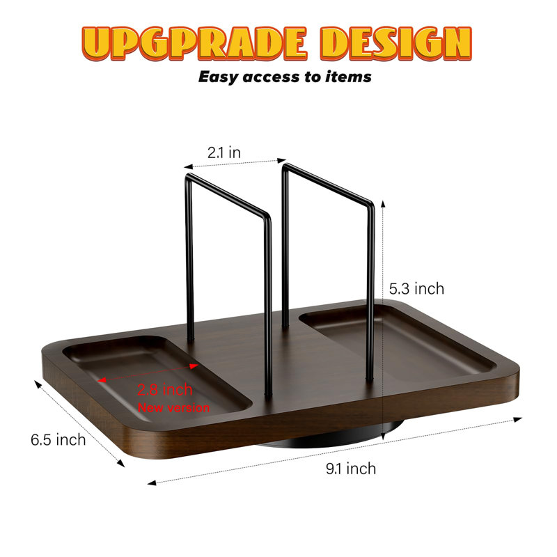 Porte-serviette rotatif pour table, Brun