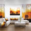 «Elephants Walking at Sunset», reproduction de photo sur toile tendue-19408033