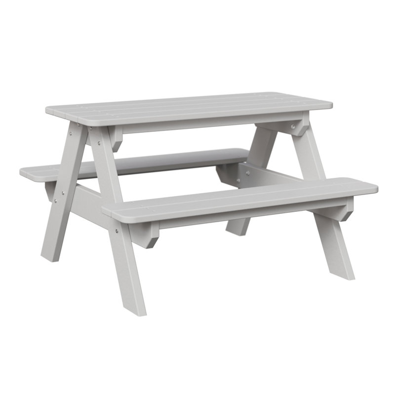 Table de pique-nique rectangulaire pour enfants Berlin Gardens, Blanc