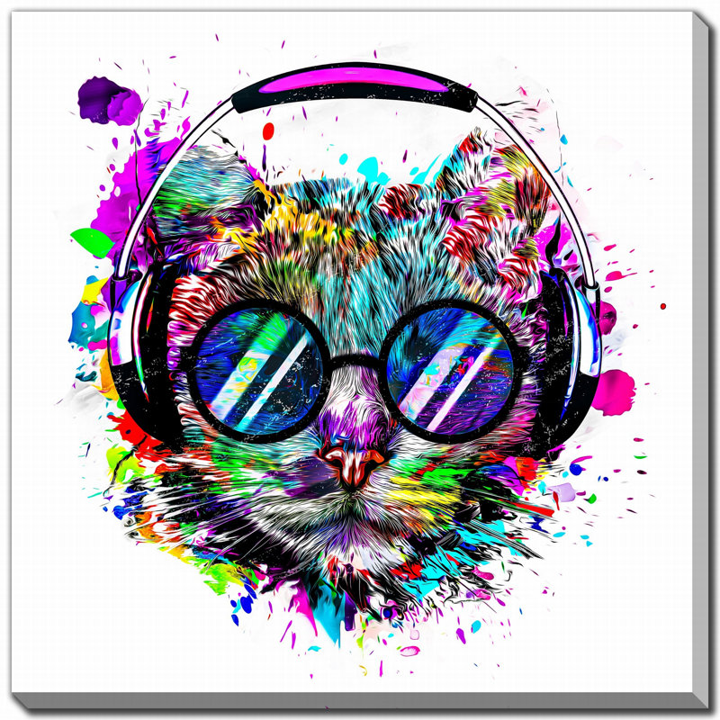 Art mural sur toile Groovy, H 38 po x l 38 po