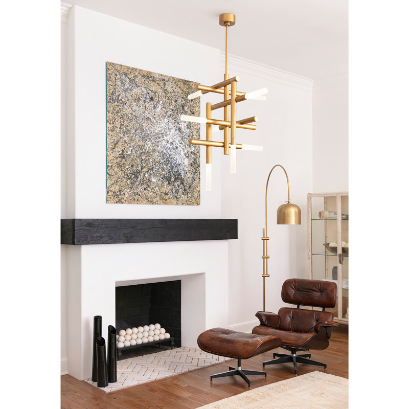 Cass Chandelier, Natural Brass