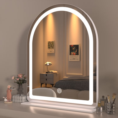  Miroir de maquillage lumineux, miroir de coiffeuse avec lumières Hollywood