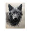 Animaux, loup Sasha II sur toile-90733694