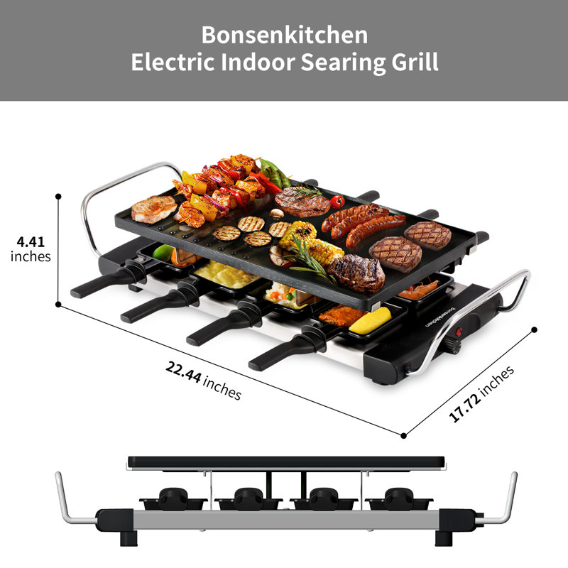 Barbecue électrique antiadhésif Bonsenk Kitchen