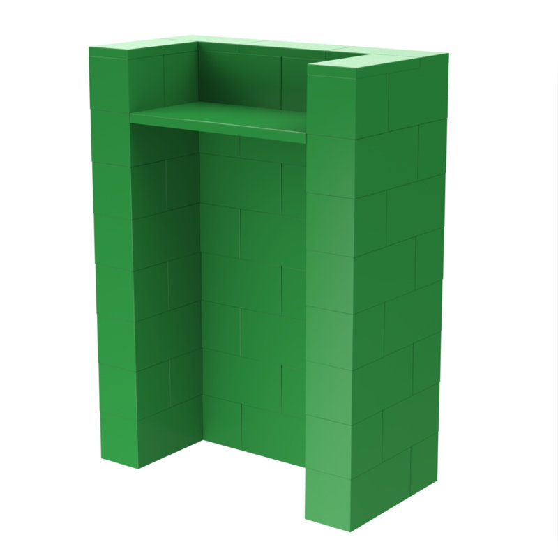 EverBlock 49'' Bamboo Tabletop Lectern, Green