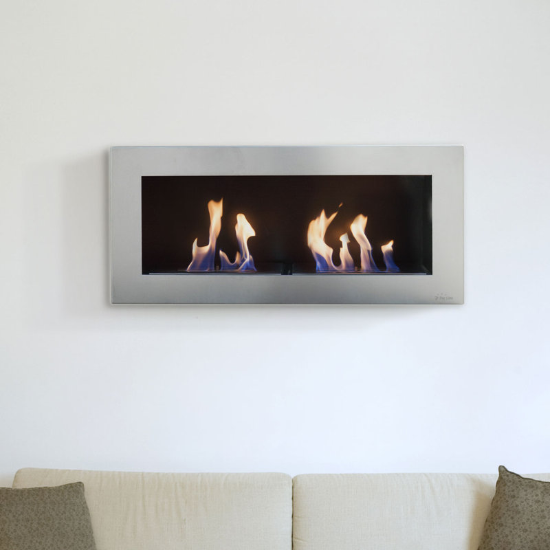 Astrid Belfry Heating 90 cm W Silver Bio-Ethanol Fireplace