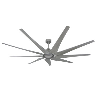 Liberator Wifi 82 po Ventilateur de plafond intérieur / extérieur en nickel brossé et lumière DEL avec télécommande
