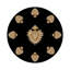 Ex Vote Orange Vegan Leather Round Coasters-1456308391