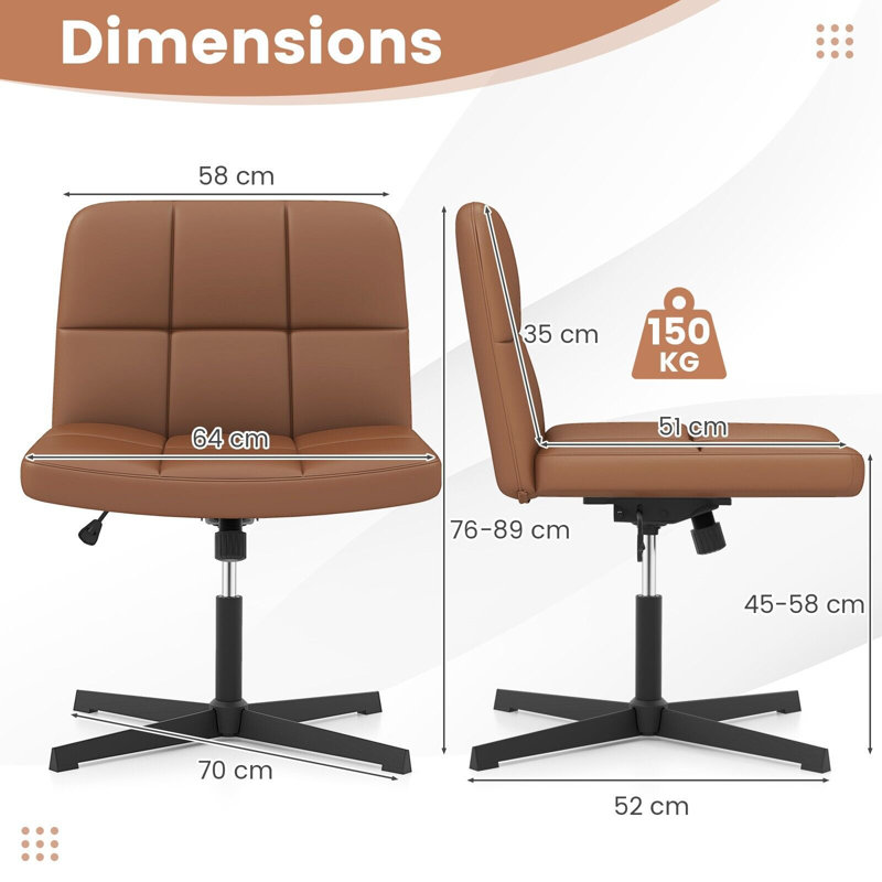 Shadana Office Chair, Coffee