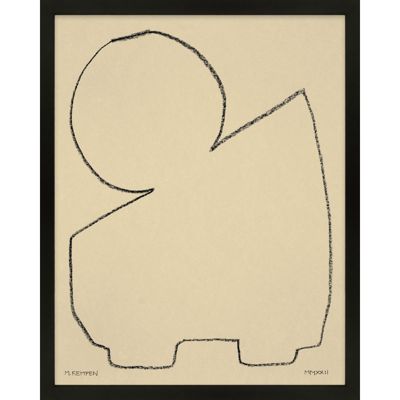 Sand 1 Print by Michael Kempen, 20" H x 16" W x 1.25" D, Black