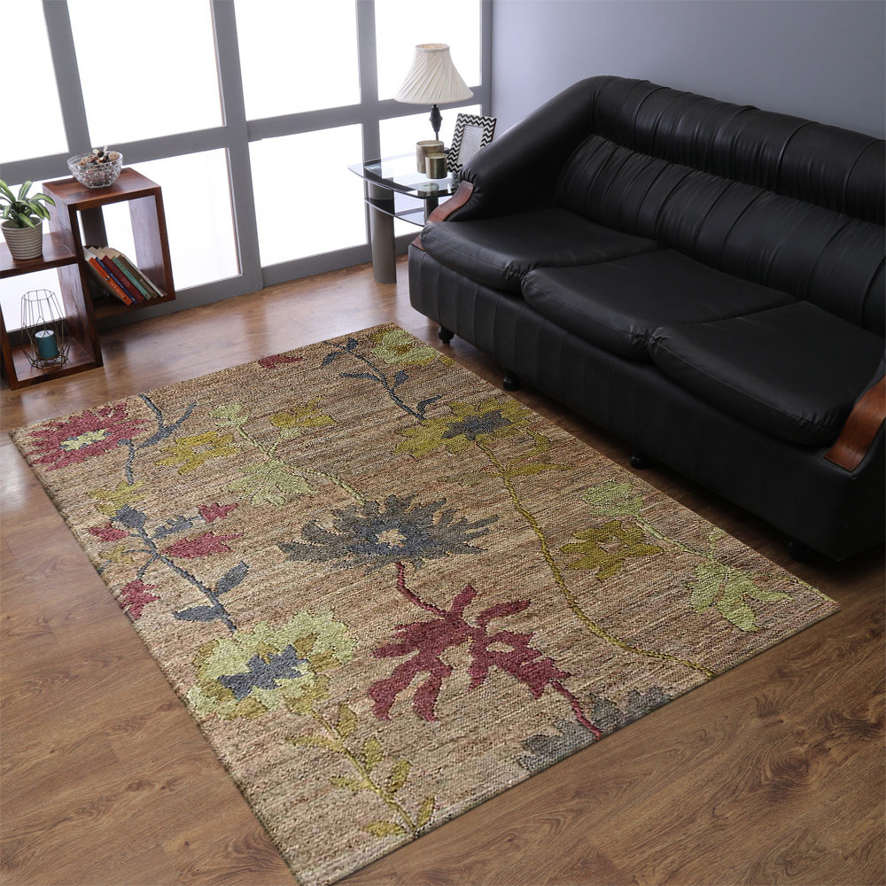 Wildon Home® Ropp HAND KNOTTED SUMAK JUTE ECO-FRIENDLY SOLID AREA RUGS ...